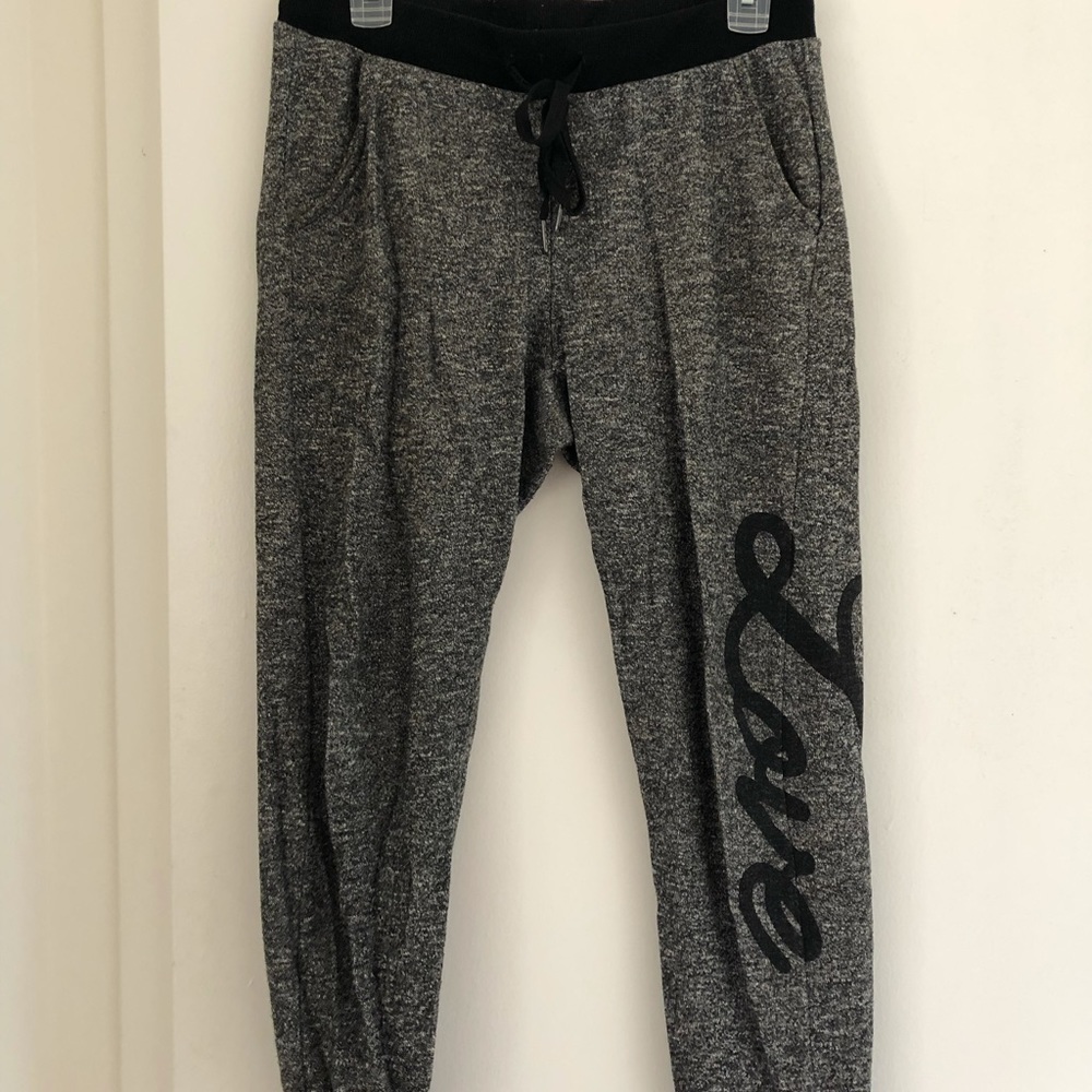 Black and grey joggers